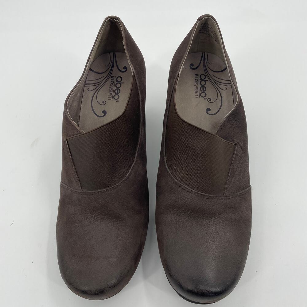 ABEO B.I.O.system Portola Brown Ankle Bootie Womens 9.5 N Slip On 2 Inch Heel